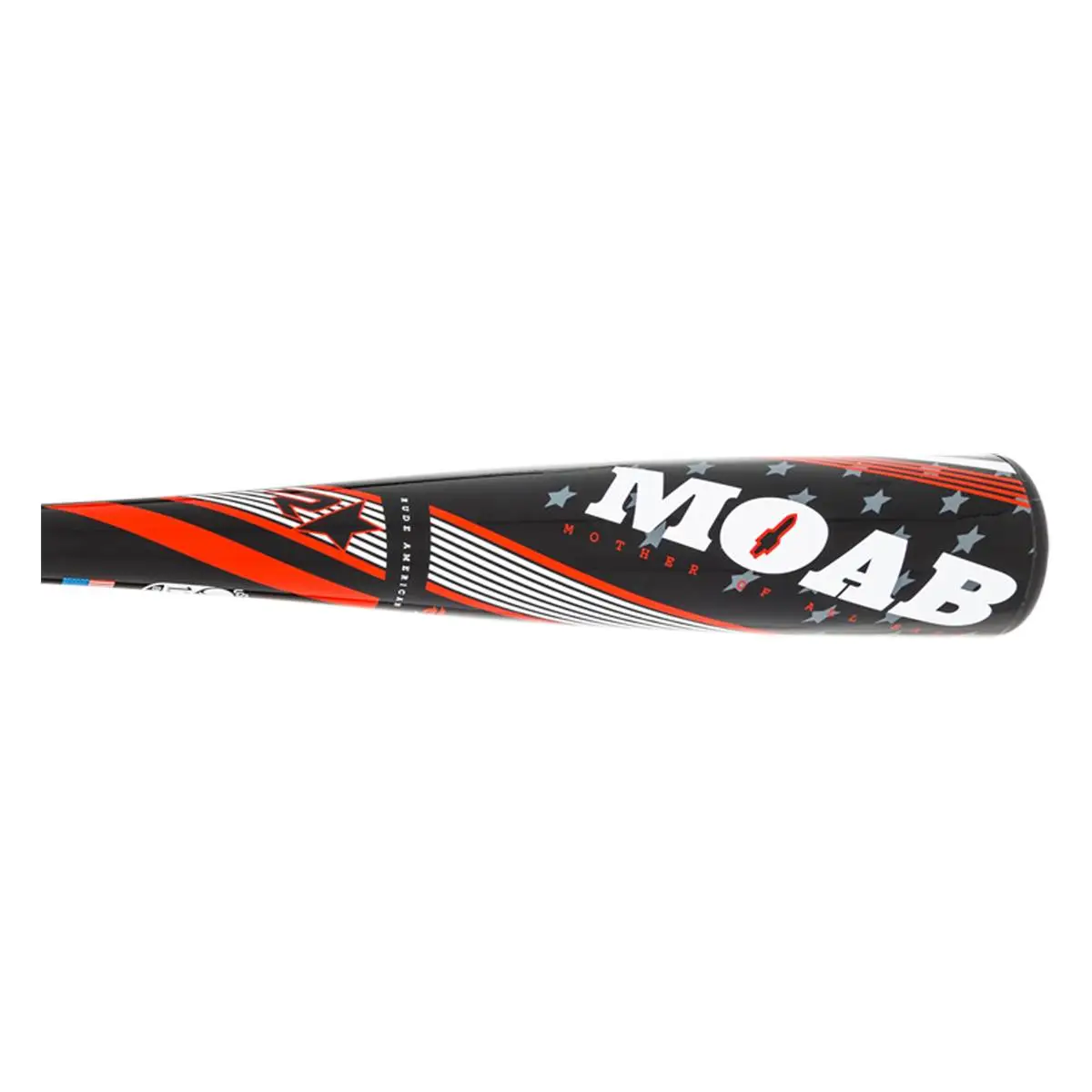 One Of Our New Rude American USA Rude American MOAB Power -10 USSSA Baseball Bat: SLMOAB10P19 Black, Red, White On Baseballbatgear.shop 2 One Of Our New Rude American USA Rude American MOAB Power -10 USSSA Baseball Bat: SLMOAB10P19 Black, Red, White On Baseballbatgear.shop - Image 2