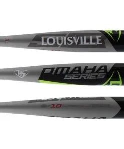 Black Firday Louisville Slugger Omaha 518 -10 USA Baseball Bat: WTLUBO518B10 Black, Grey/ Best Gift For Friends/ BaseBall Bat Gear Shop