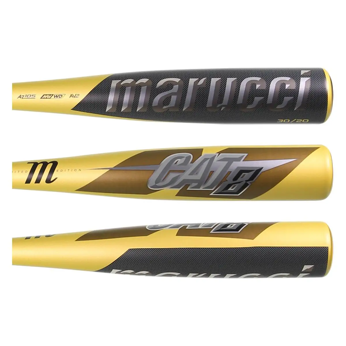 Shop Online Now | Marucci CAT8 -10 USSSA Baseball Bat: MSBC810GB Gold 2 Shop Online Now | Marucci CAT8 -10 USSSA Baseball Bat: MSBC810GB Gold - Image 2