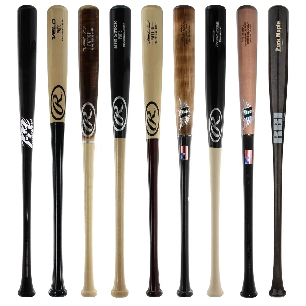 Black Firday Satisfaction And Trustworthy Good Quality JustBats Pick Your Pack - Adult Wood 2-Pack - Gold Brown, Black, Grey, Natural, Gold, Blue, Red, Maroon, White, Navy, Green 3 Black Firday Satisfaction And Trustworthy Good Quality JustBats Pick Your Pack - Adult Wood 2-Pack - Gold Brown, Black, Grey, Natural, Gold, Blue, Red, Maroon, White, Navy, Green - Image 3