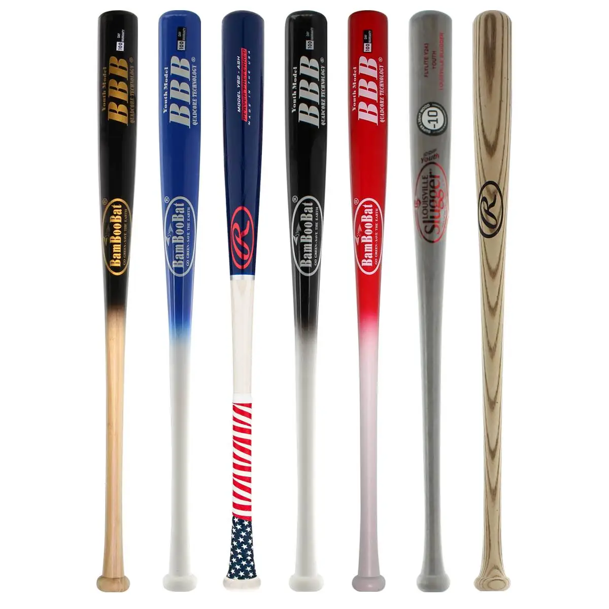 BaseBall Bat Gear Shop's Online JustBats Pick Your Pack - Youth Wood 3-Pack - Silver Grey, Black, White, Brown, Red, Blue, Natural Delivery 7 BaseBall Bat Gear Shop's Online JustBats Pick Your Pack - Youth Wood 3-Pack - Silver Grey, Black, White, Brown, Red, Blue, Natural Delivery - Image 7