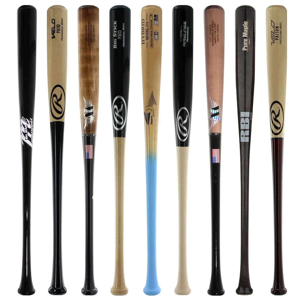 Black Firday Satisfaction And Trustworthy Good Quality JustBats Pick Your Pack - Adult Wood 2-Pack - Gold Brown, Black, Grey, Natural, Gold, Blue, Red, Maroon, White, Navy, Green 7 Black Firday Satisfaction And Trustworthy Good Quality JustBats Pick Your Pack - Adult Wood 2-Pack - Gold Brown, Black, Grey, Natural, Gold, Blue, Red, Maroon, White, Navy, Green - Image 7