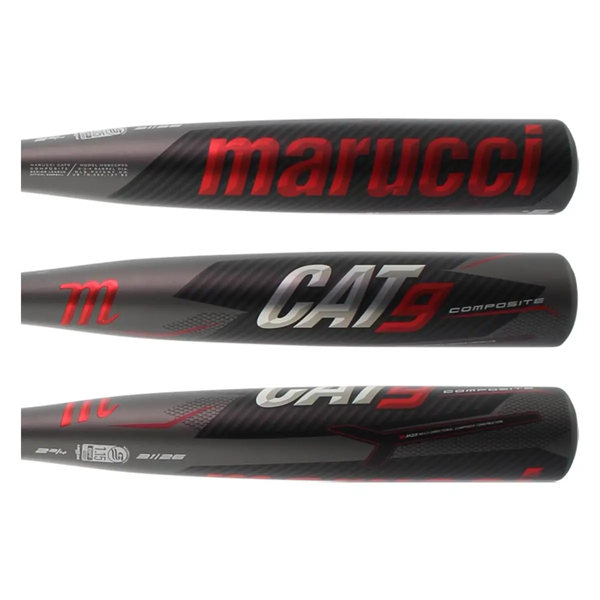 Fashionable Marucci CAT9 Composite -5 USSSA Baseball Bat: MSBCCP95 Black, Grey, Red - BaseBall Bat Gear Shop 1 Fashionable Marucci CAT9 Composite -5 USSSA Baseball Bat: MSBCCP95 Black, Grey, Red - BaseBall Bat Gear Shop