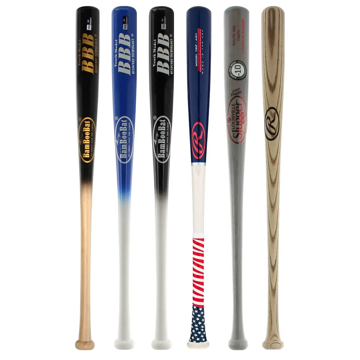 BaseBall Bat Gear Shop's Online JustBats Pick Your Pack - Youth Wood 3-Pack - Silver Grey, Black, White, Brown, Red, Blue, Natural Delivery 5 BaseBall Bat Gear Shop's Online JustBats Pick Your Pack - Youth Wood 3-Pack - Silver Grey, Black, White, Brown, Red, Blue, Natural Delivery - Image 5