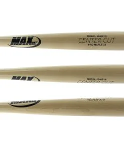 Washable Max Bat Center Cut Rock Maple Wood Baseball Bat: JBMB1N Natural For Reusable | BaseBall Bat Gear Shop