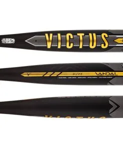 The Stylish Design Of Our Victus Vandal -8 USSSA Baseball Bat: VSBVX8 Black, Gold, White