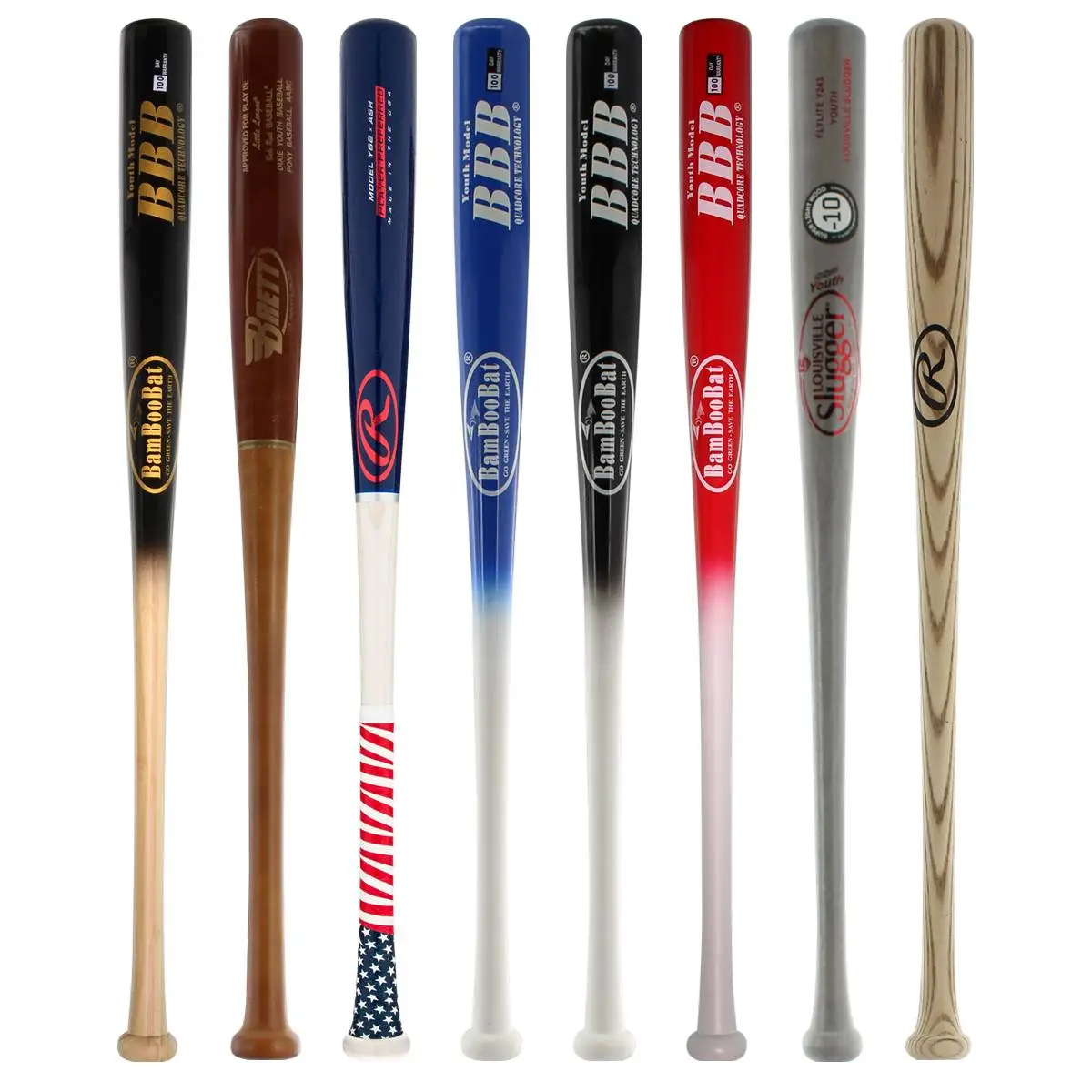 BaseBall Bat Gear Shop's Online JustBats Pick Your Pack - Youth Wood 3-Pack - Silver Grey, Black, White, Brown, Red, Blue, Natural Delivery 8 BaseBall Bat Gear Shop's Online JustBats Pick Your Pack - Youth Wood 3-Pack - Silver Grey, Black, White, Brown, Red, Blue, Natural Delivery - Image 8
