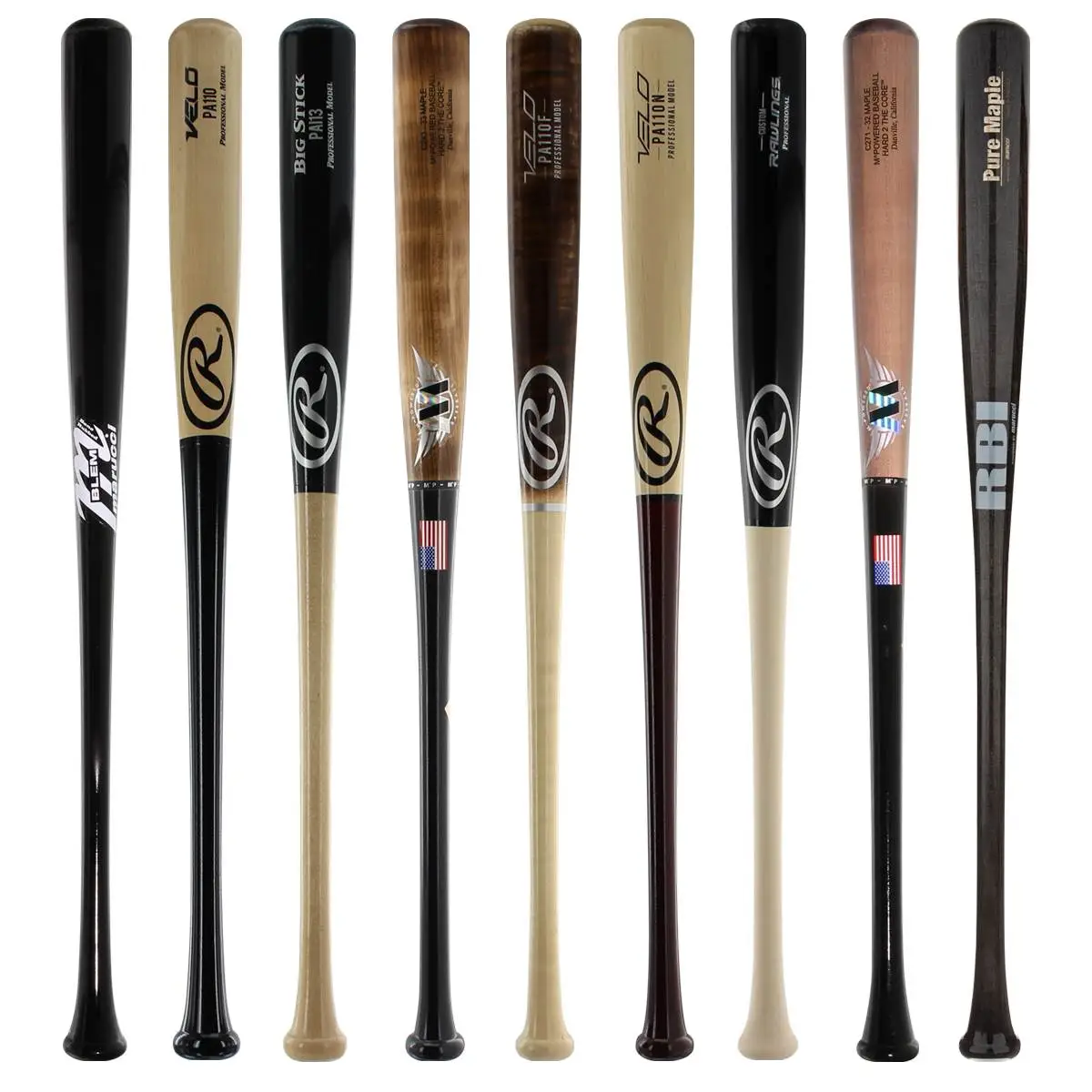 Black Firday Satisfaction And Trustworthy Good Quality JustBats Pick Your Pack - Adult Wood 2-Pack - Gold Brown, Black, Grey, Natural, Gold, Blue, Red, Maroon, White, Navy, Green 4 Black Firday Satisfaction And Trustworthy Good Quality JustBats Pick Your Pack - Adult Wood 2-Pack - Gold Brown, Black, Grey, Natural, Gold, Blue, Red, Maroon, White, Navy, Green - Image 4