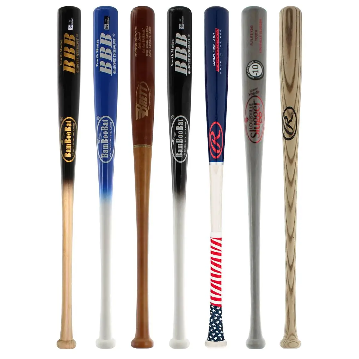 BaseBall Bat Gear Shop's Online JustBats Pick Your Pack - Youth Wood 3-Pack - Silver Grey, Black, White, Brown, Red, Blue, Natural Delivery 3 BaseBall Bat Gear Shop's Online JustBats Pick Your Pack - Youth Wood 3-Pack - Silver Grey, Black, White, Brown, Red, Blue, Natural Delivery - Image 3